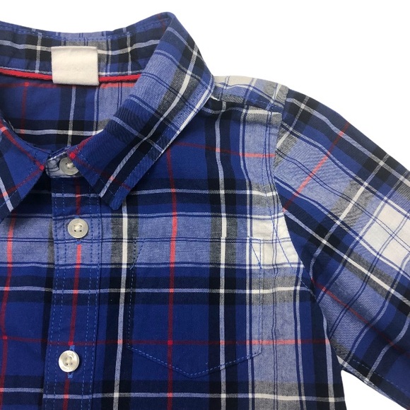 BabyGap Plaid Button-Front Cotton Long Sleeve Shirt Size 18-24 Months - Picture 3 of 10